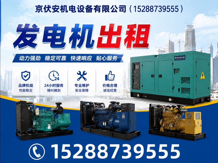 阿勒泰发电机租赁展示图